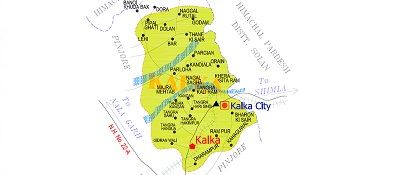 Kalka Police Station Jurisdiction Map