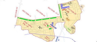 Jurisdiction Map - Sector 20 Police Station