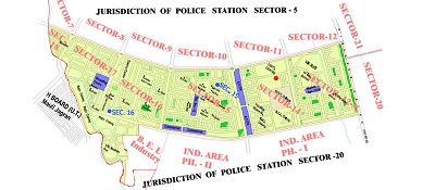 Sector 5 Police Station Jurisdiction Map